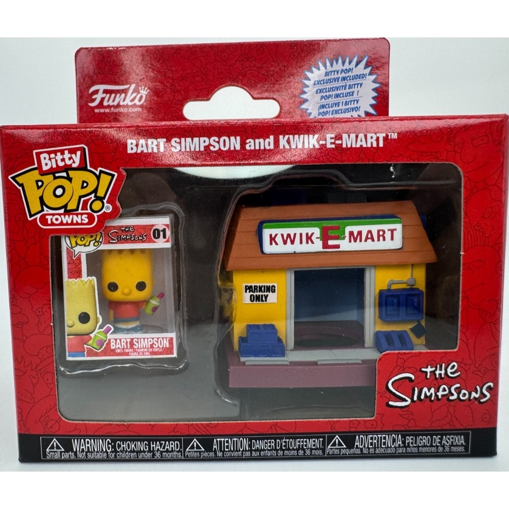 Funko Bitty Pop! Town The Simpsons - Bart Simpson and Kwik-E-Mart NEW IN BOX